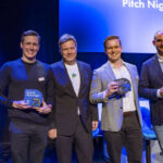 Robert Habeck mit den Gewinnern des de:hub Awards